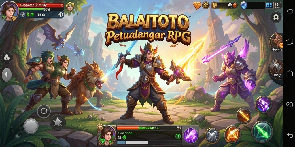 Tampilan gameplay BALAITOTO yang menegangkan dan penuh aksi RPG.