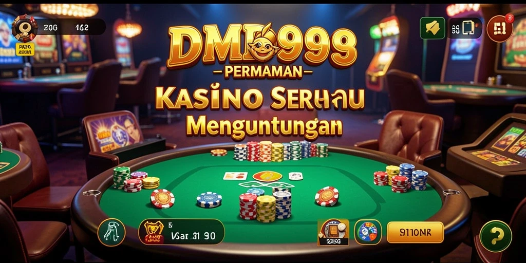 Menampilkan gameplay seru DMD999 di dunia Kasino digital.