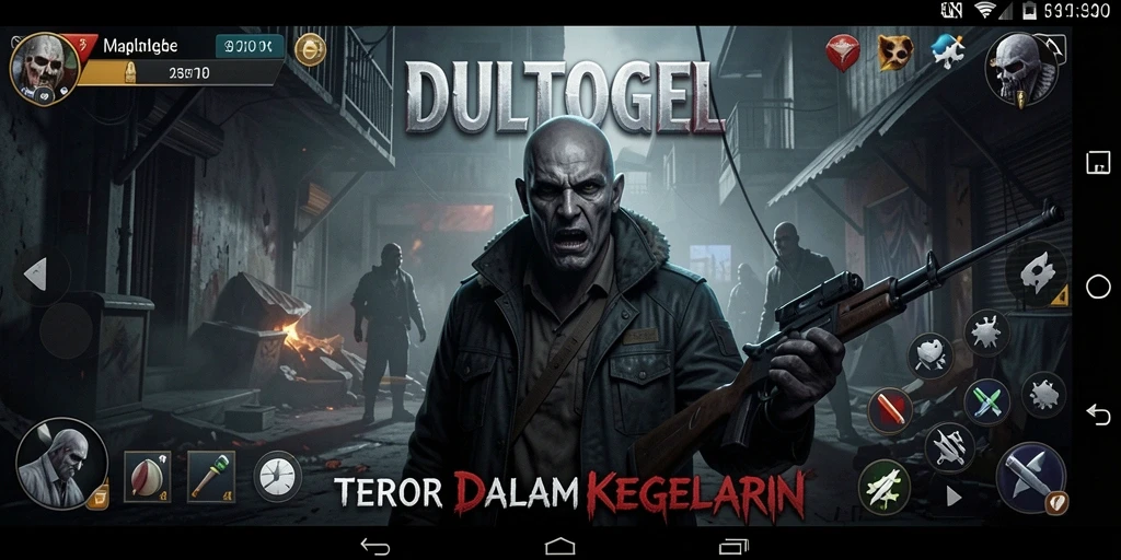Tangkapan layar dari gameplay Horor DULTOGEL yang menakutkan.