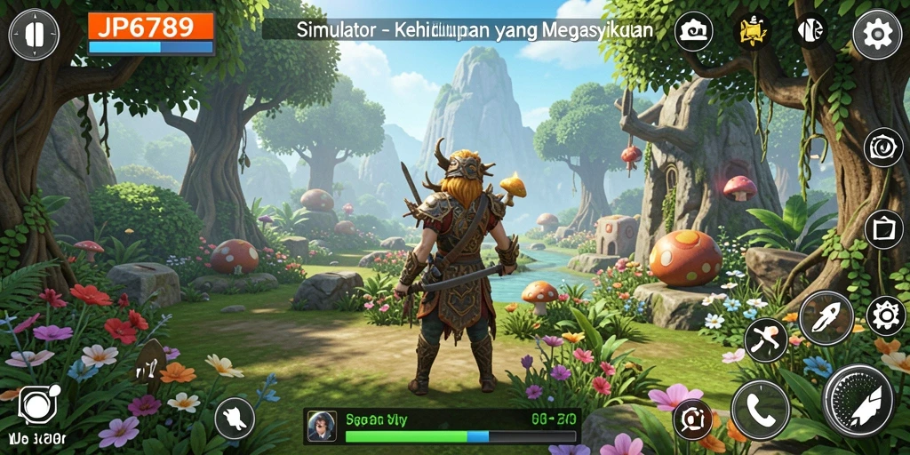Tangkapan layar menunjukkan gameplay strategi di JP6789.