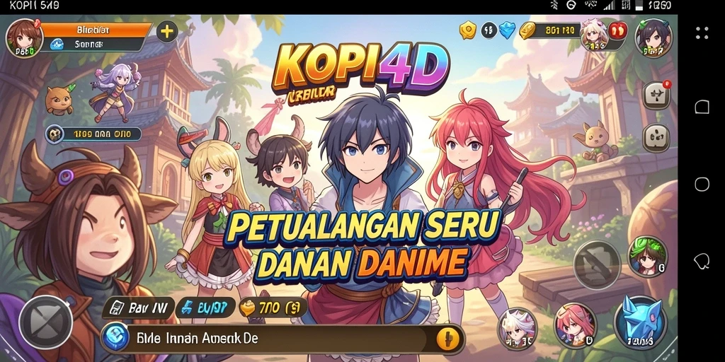 Tampilan menarik dari gameplay KOPI4D yang penuh warna.