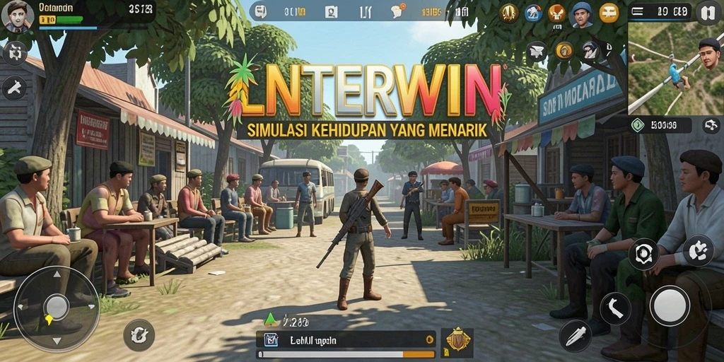 Tampilan gameplay LNTERWIN yang mengasyikkan dan interaktif.