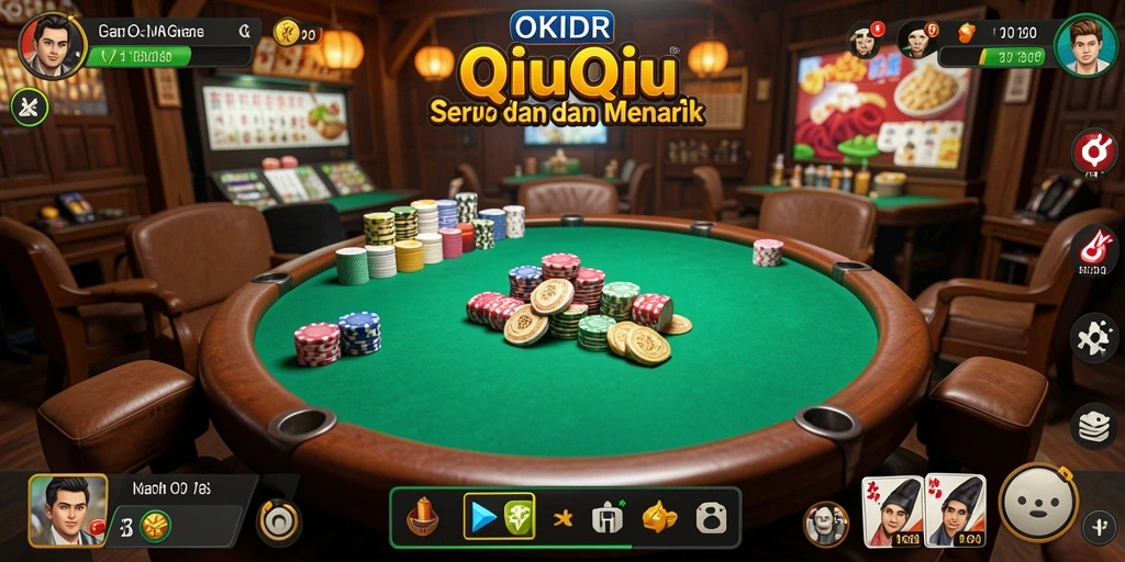 Gameplay seru QiuQiu di OKIDR.