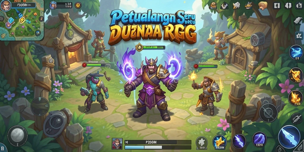 Tampilan luar biasa gameplay P200M dengan pertempuran seru.