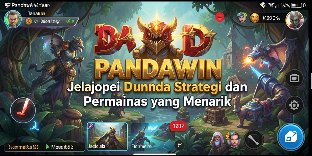 Tampilan gameplay <strong>PANDAWIN</strong> yang menegangkan dan penuh strategi.