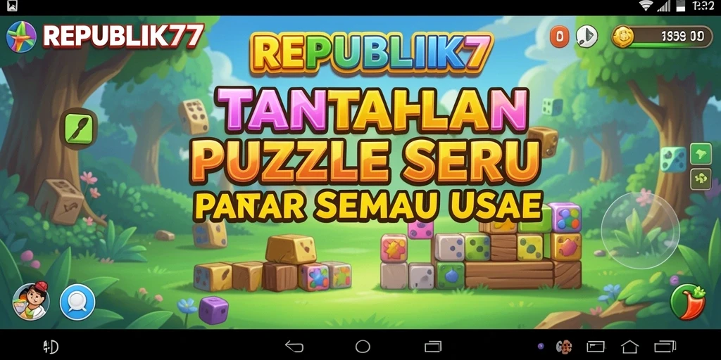 Tangkapan layar gameplay <strong>REPUBLIK77</strong> yang menunjukkan tantangan Puzzle yang menarik.