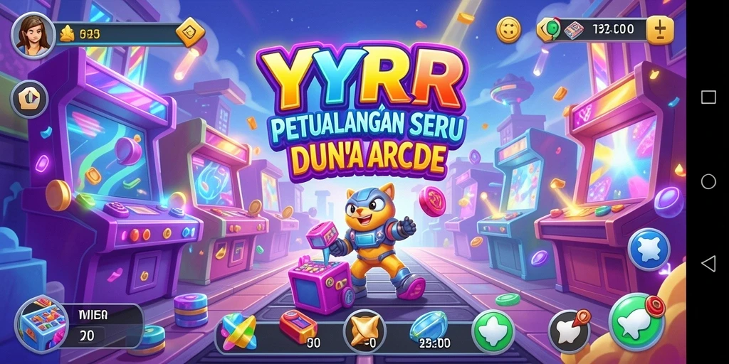 Tampilan gameplay seru dari YYRR dalam aksi Arcade.